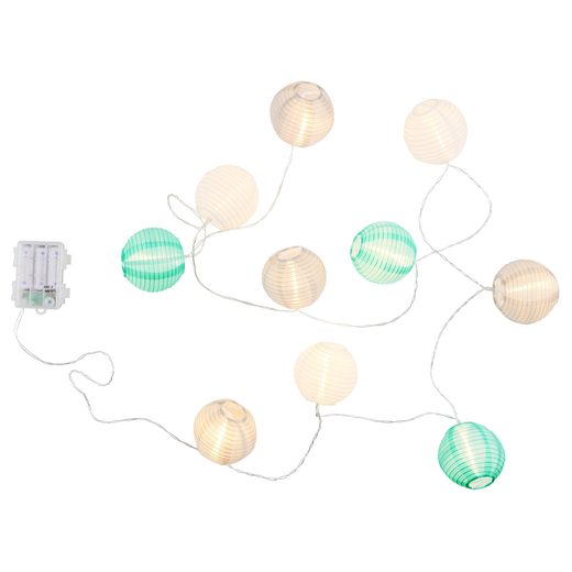 OPEN AIR KÜLTÉRI ÉGŐSOR, 10 ÉGŐVEL, FEHÉR-TÜRKIZ