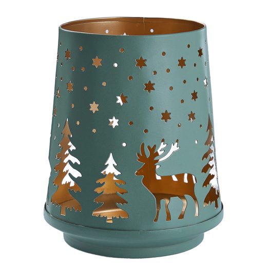 MOUNTAIN LODGE FÉM LÁMPÁS 15 CM , ZÖLD