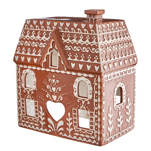 GINGERBREAD KERÁMIA MÉZESKALÁCS HÁZ 24 CM