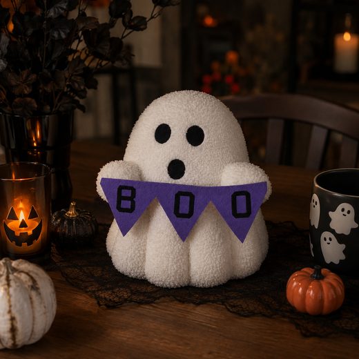HALLOWEEN DEKOR SZELLEM 27CM BOO
