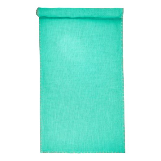 FINCA PAMUTVÁSZON ASZTALI FUTÓ, TÜRKIZ 50X160 CM