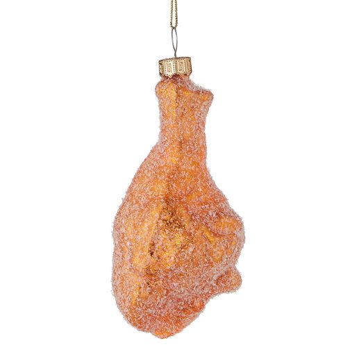 HANG ON ÜVEG KARÁCSONYFADÍSZ, CSIRKESZÁRNY