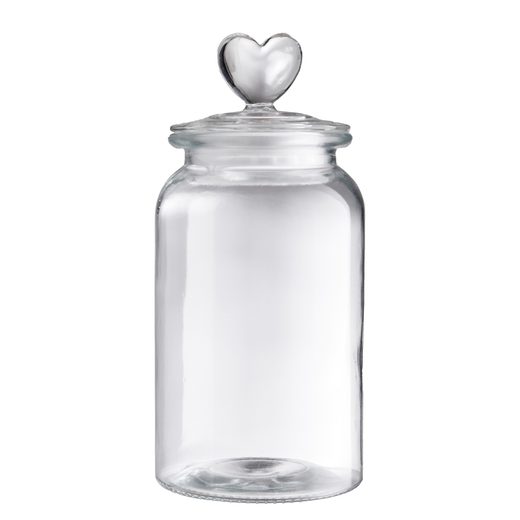 SWEET HEART ÜVEG TARTÓ 1350 ML , SZIVECSKÉS
