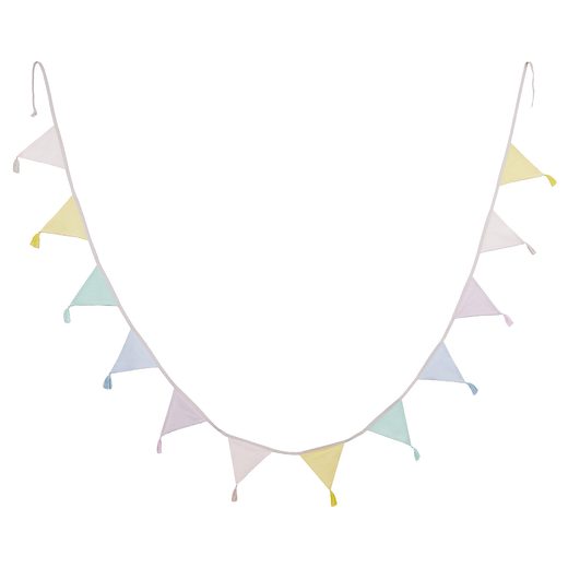 MIDSOMMAR TEXTIL GIRLAND, SZÍNES 400CM