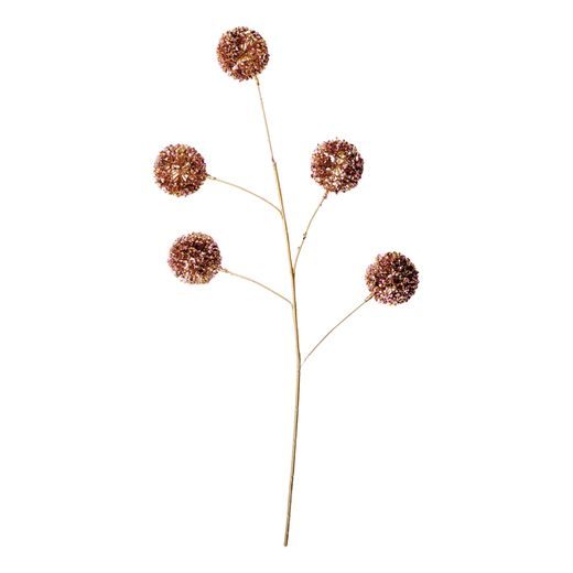 FLORISTA ÁG CSILLÁMOS GÖMBÖKKEL, 65 CM