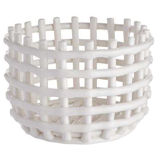 CRAFT KERÁMIA KOSÁR, KRÉMSZÍN Ø16CM