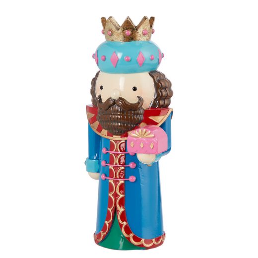 X-MAS DEKOR FIGURA KIRÁLY KÉK 20 CM