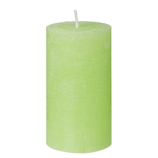 RUSTIC GYERTYA 13CM, LIMEZÖLD