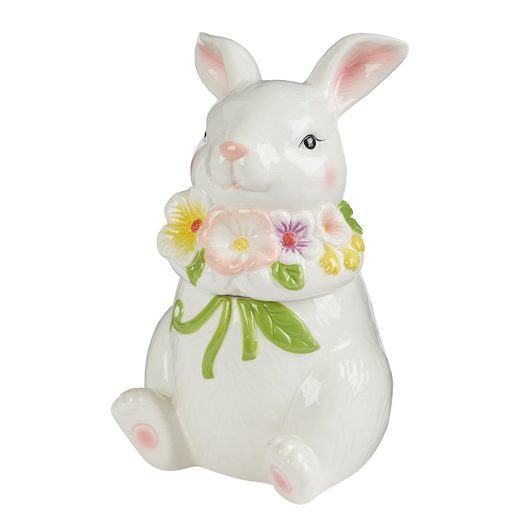 EASTER KERÁMIA TARTÓ NYUSZI VIRÁGGAL