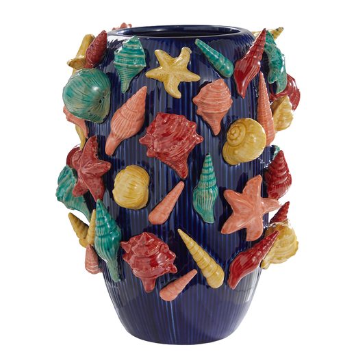 CORAL COAST KERÁMIA VÁZA 33 CM , TENGER GYÜMÖLCSEI