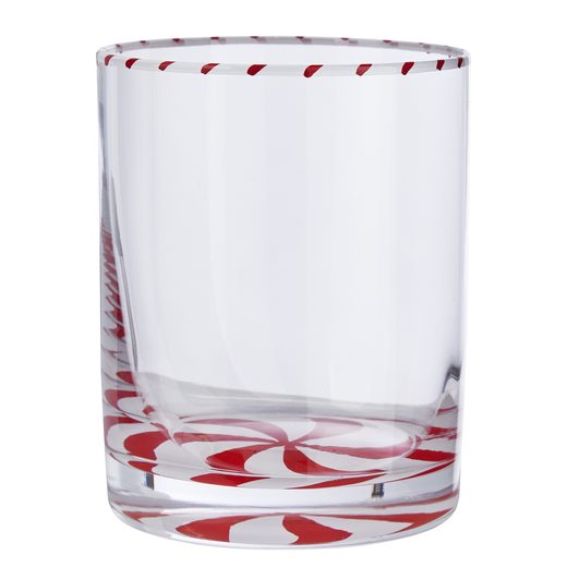 SWIRL ÜVEGPOHÁR PIROS/FEHÉR 270ML