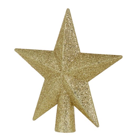 X-MAS CSÚCSDÍSZ ARANY CSILLAG 20 CM