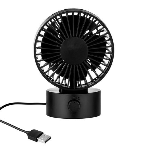 AIR WAVE MINI VENTILÁTOR USB CSATLAKOZÓVAL, FEKETE