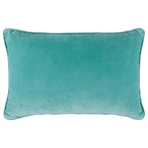 COTTON VELVET PAMUTBÁRSONY PÁRNA 40X60CM, TÜRKIZKÉK