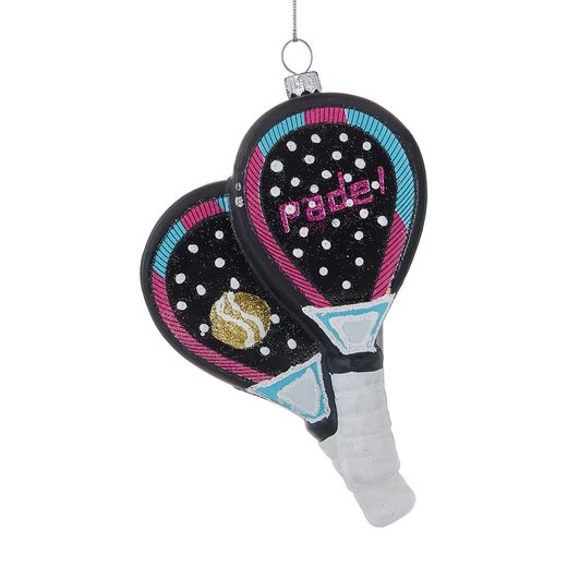 HANG ON ÜVEG KARÁCSONYFADÍSZ , PADEL ÜTŐ