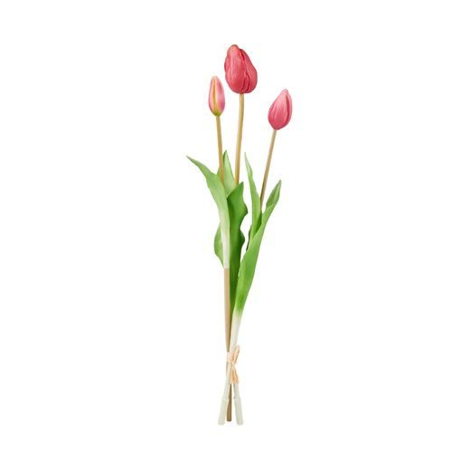 FLORISTA TULIPÁN 3 DB-OS, SÖTÉTRÓZSASZÍN 47 CM