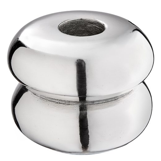 CHROME GYERTYARTÓ 5 CM , EZÜST