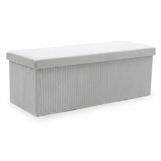 MALAGA ÖSSZEHAJTHATÓ TÁROLÓS PUFF 110 CM ,SZÜRKE