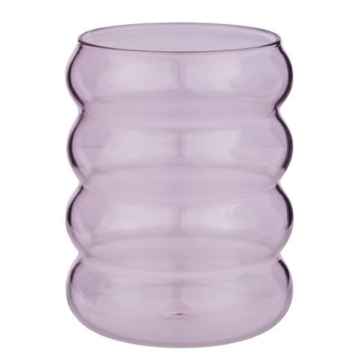 HOOP ÜVEG POHÁR 350 ML, RÓZSASZÍN
