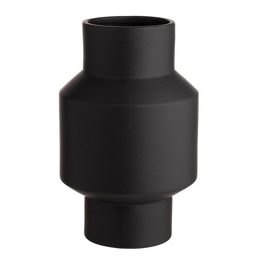 RUNA KERÁMIA VÁZA, FEKETE 26CM