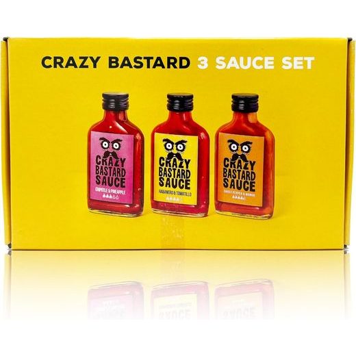 CRAZY BASTARD CSÍPŐS SZÓSZ SZETT 3 X 100 ML, SÁRGA