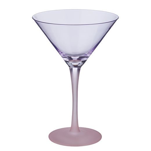 COCKTAIL NIGHT MARTINI POHÁR, LILA-RÓZSASZÍN