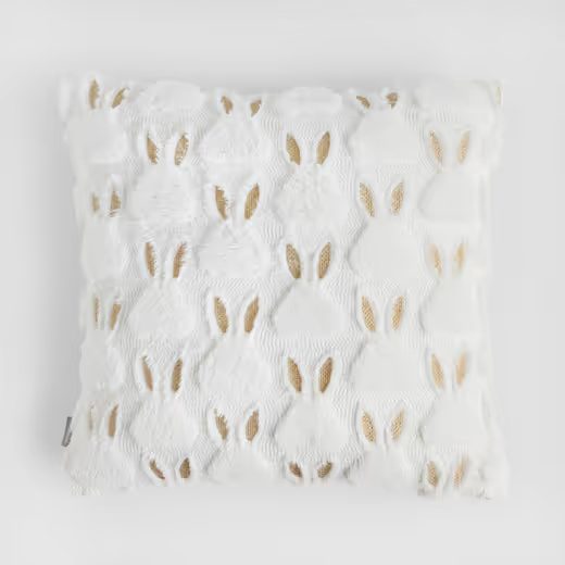 HOME & YOU PÁRNAHUZAT BÉZS 45X45CM , NYUSZIK