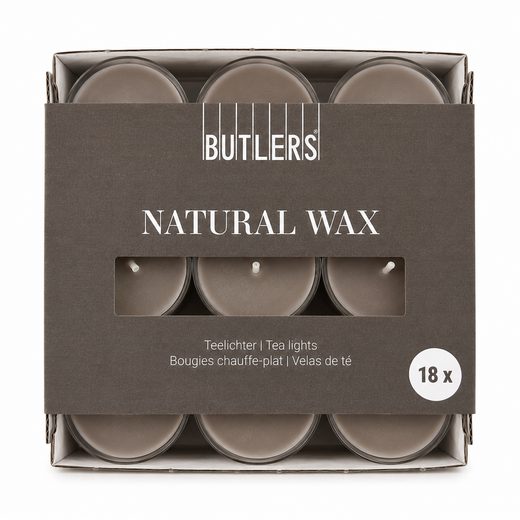 NATURAL WAX MÉCSES 18DB SZÜRKÉSBARNA