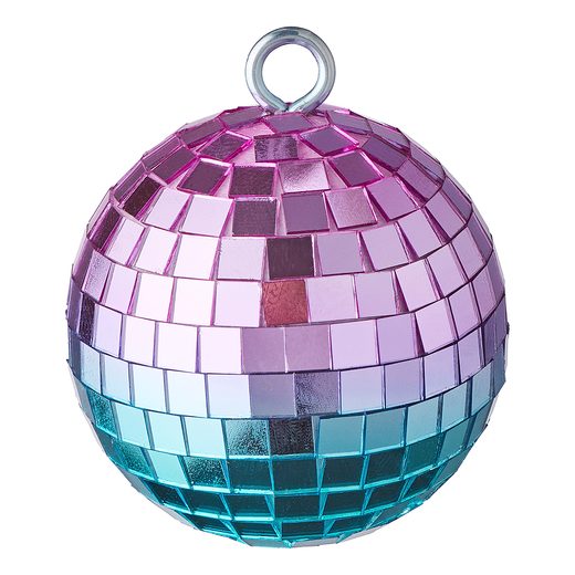 HANG ON AKASZTHATÓ DISCO GÖMB 8 CM, LILA-TÜRKIZKÉK