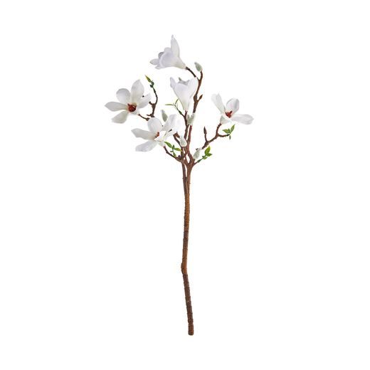 FLORISTA MAGNÓLIA 5 VIRÁGGAL, FEHÉR 50CM