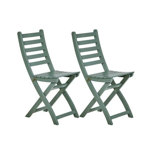 LODGE ÖSSZECSUKHATÓ SZÉK 2DB, ZSÁLYAZÖLD