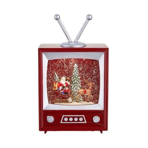 SANTA TV ZENÉLŐ TELEVÍZIÓ DEKORÁCIÓ