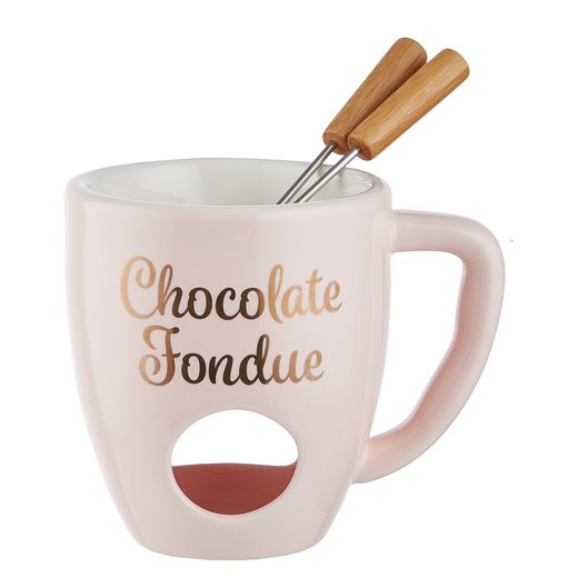 CHOCOLATE FONDUE FONDUE BÖGRE 2 VILLÁVAL, RÓZSASZÍN