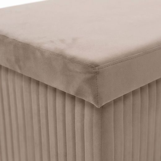 MALAGA ÖSSZEHAJTHATÓ TÁROLÓS PUFF 110 CM ,BÉZS