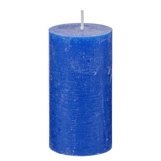 RUSTIC GYERTYA 13 CM, KÉK