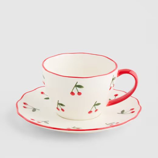 HOME & YOU KÁVÉSCSÉSZE ALJJAL 200ML , CSERESZNYE