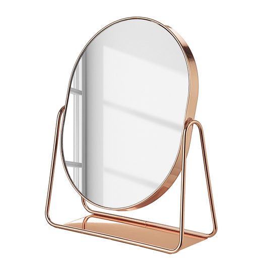 GLORIA KÉT OLDALÚ TÜKÖR, ROZÉARANY