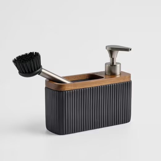 HOME & YOU MOSÓSZER ADAGOLÓ ÉS KEFE , FEKETE 18CM