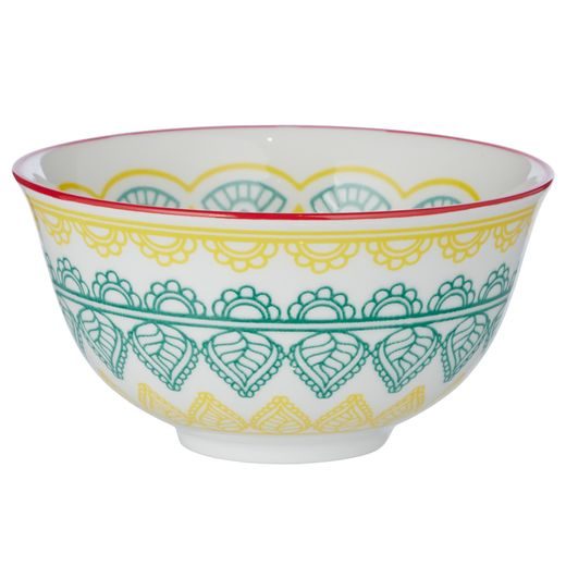 ORNAMENTS TÁLKA 240 ML, SÁRGA-ZÖLD