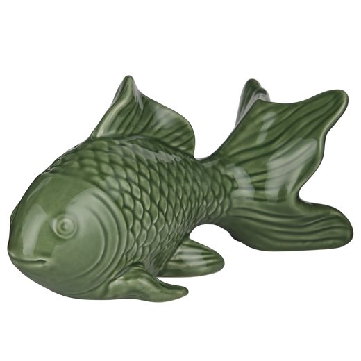 KOI KERÁMIA DEKOR HAL , ZÖLD