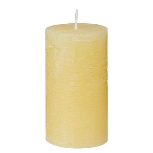 RUSTIC GYERTYA 13 CM, HALVÁNYSÁRGA