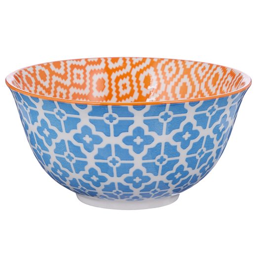 ORNAMENTS TÁLKA 520 ML, VILÁGOSKÉK-NARANCS