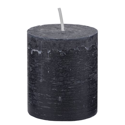 RUSTIC GYERTYA 8CM, FEKETE