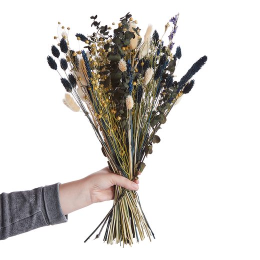 FLOWER MARKET SZÁRÍTOTT VIRÁGCSOKOR, SÖTÉTKÉK 50 CM
