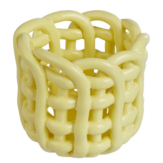 LITTLE CRAFT MÉCSESTARTÓ 6 CM, CITROMSÁRGA