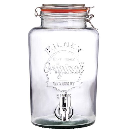 KILNER ITALTARTÓ ÜVEG CSAPPAL 5L