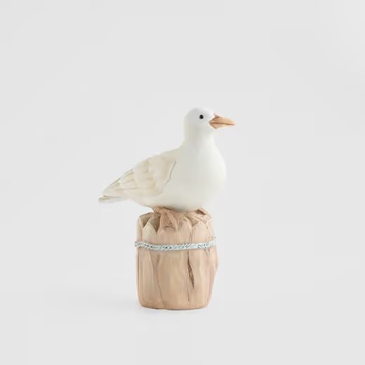 HOME & YOU DEKOR MADÁR 16X19CM FEHÉR