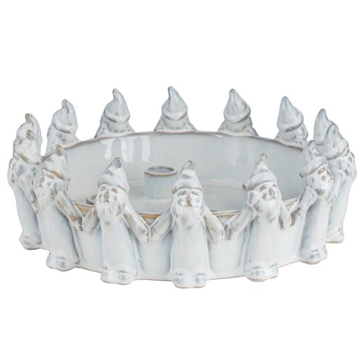 ADVENT KERÁMIA ADVENTI KOSZORÚ, MANÓK  Ø 28 CM