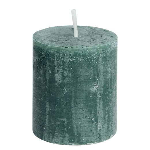 RUSTIC GYERTYA 8 CM, SÖTÉTZÖLD