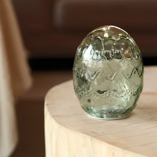 HOME & YOU VILÁGÍTÓ TOJÁS 20 CM , ZÖLD